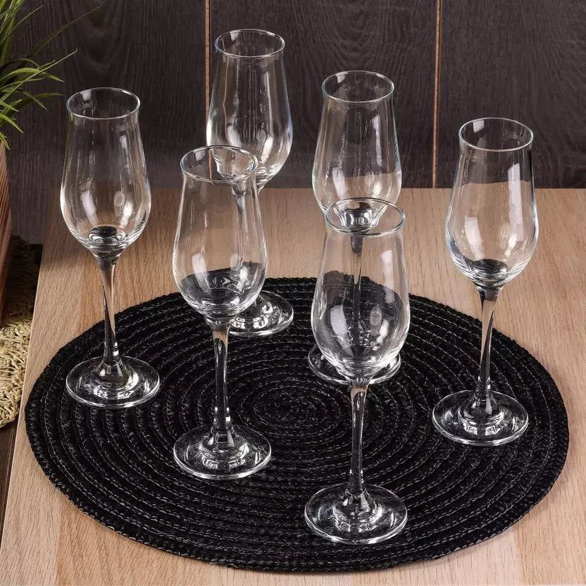 Wavy Frosted Glassware Set – 6 Pieces