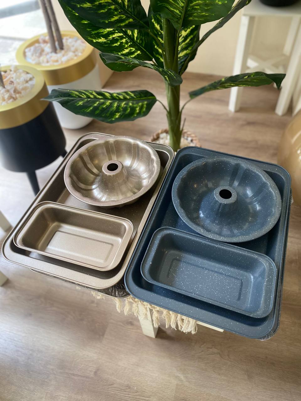 Premium Non-Stick Granite Baking Set – 3 Pieces