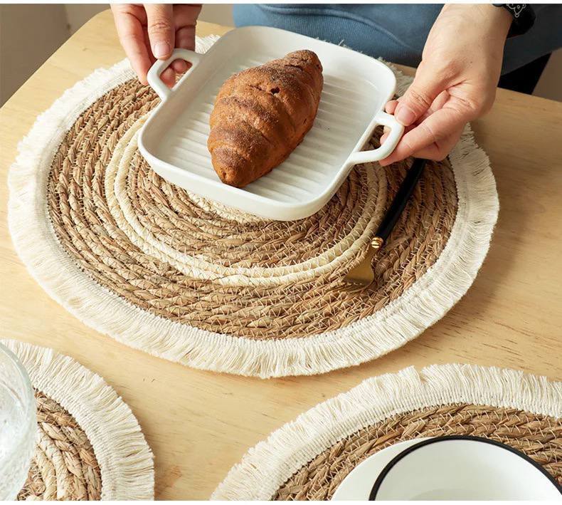 Boho Woven Decorative Placemat / Tray – 38 cm