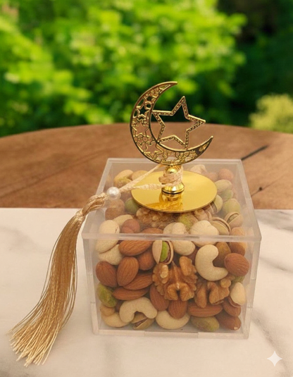 TAJ Luxury Marble Tray Set with Acrylic Boxes – Ramadan Edition