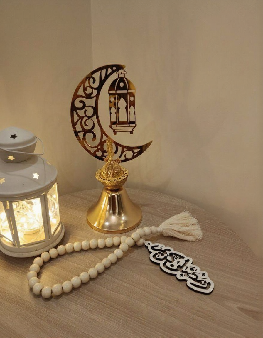 Decorative 33-Bead Wooden Ramadan Tasbih