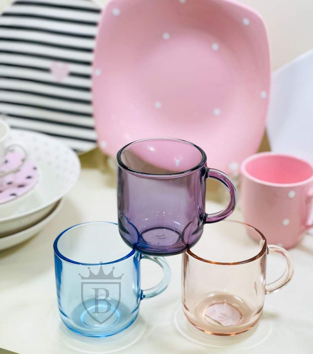 Iconice Turkish Glass Mug Set – 6 Pieces