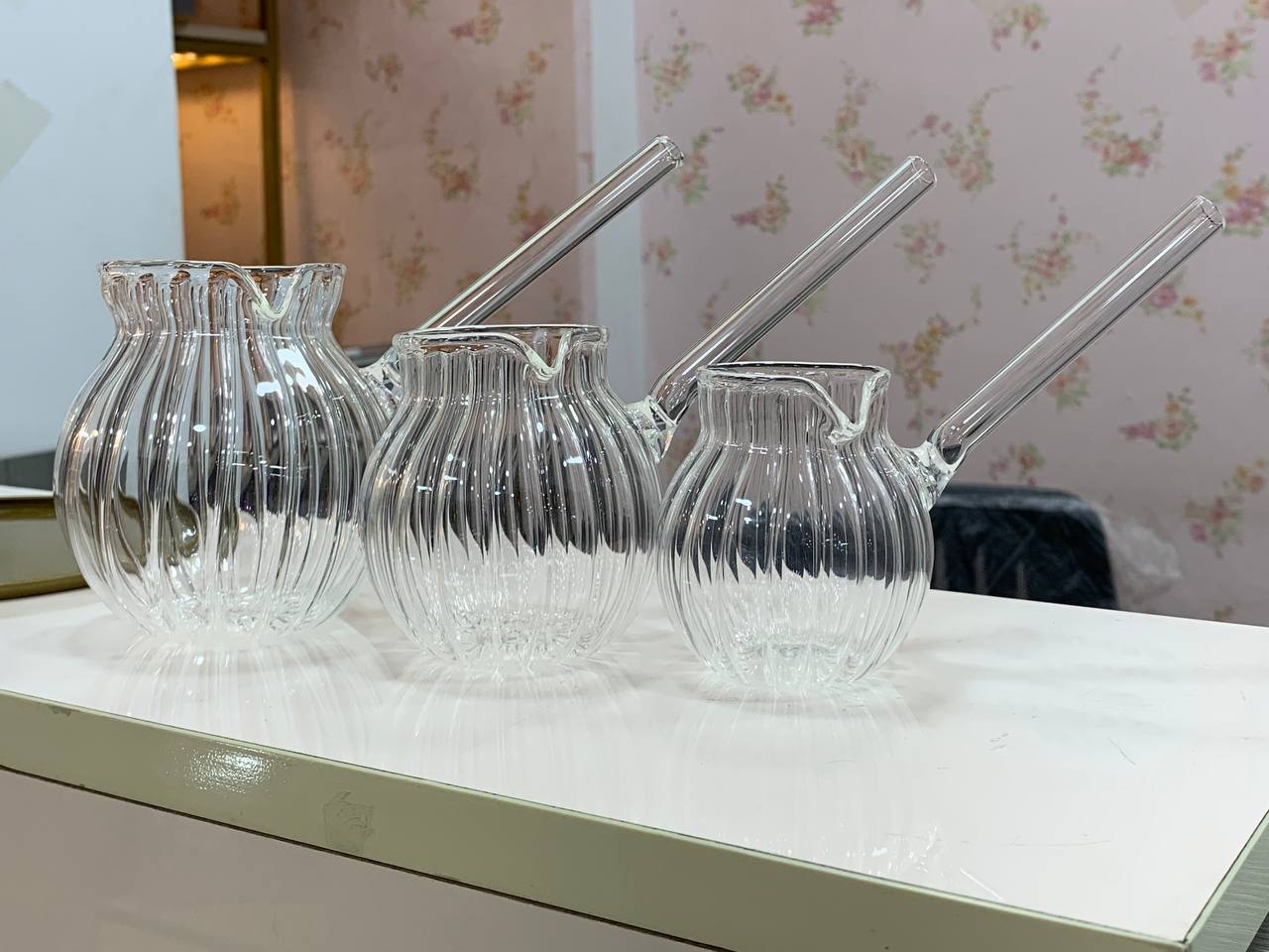 Handmade Heat-Resistant Pyrex Kettle Set – Direct Flame Safe