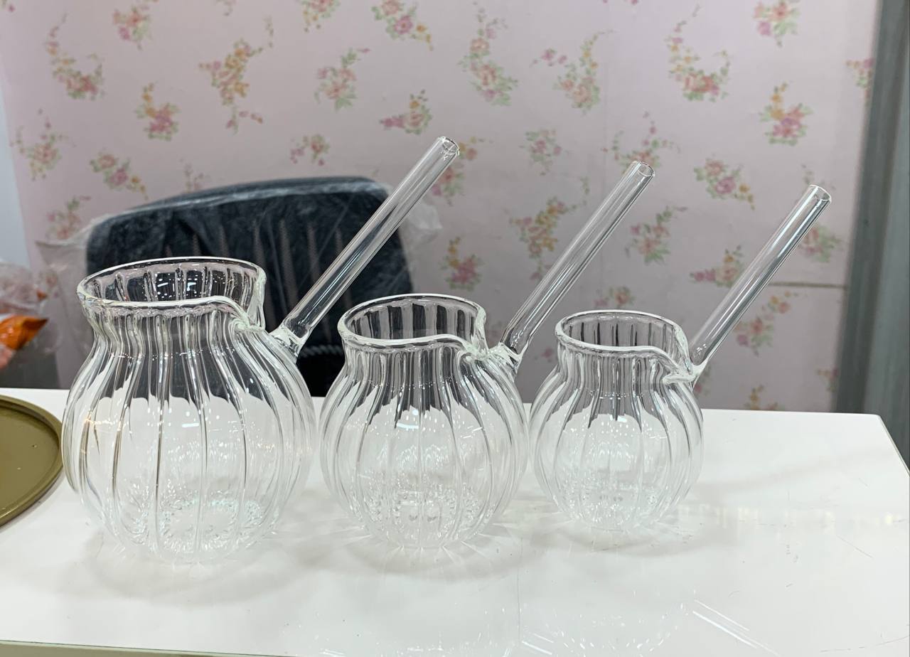 Handmade Heat-Resistant Pyrex Kettle Set – Direct Flame Safe