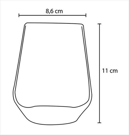 Pasabahce Glass Cups Set – 6 Pieces (425 ml)