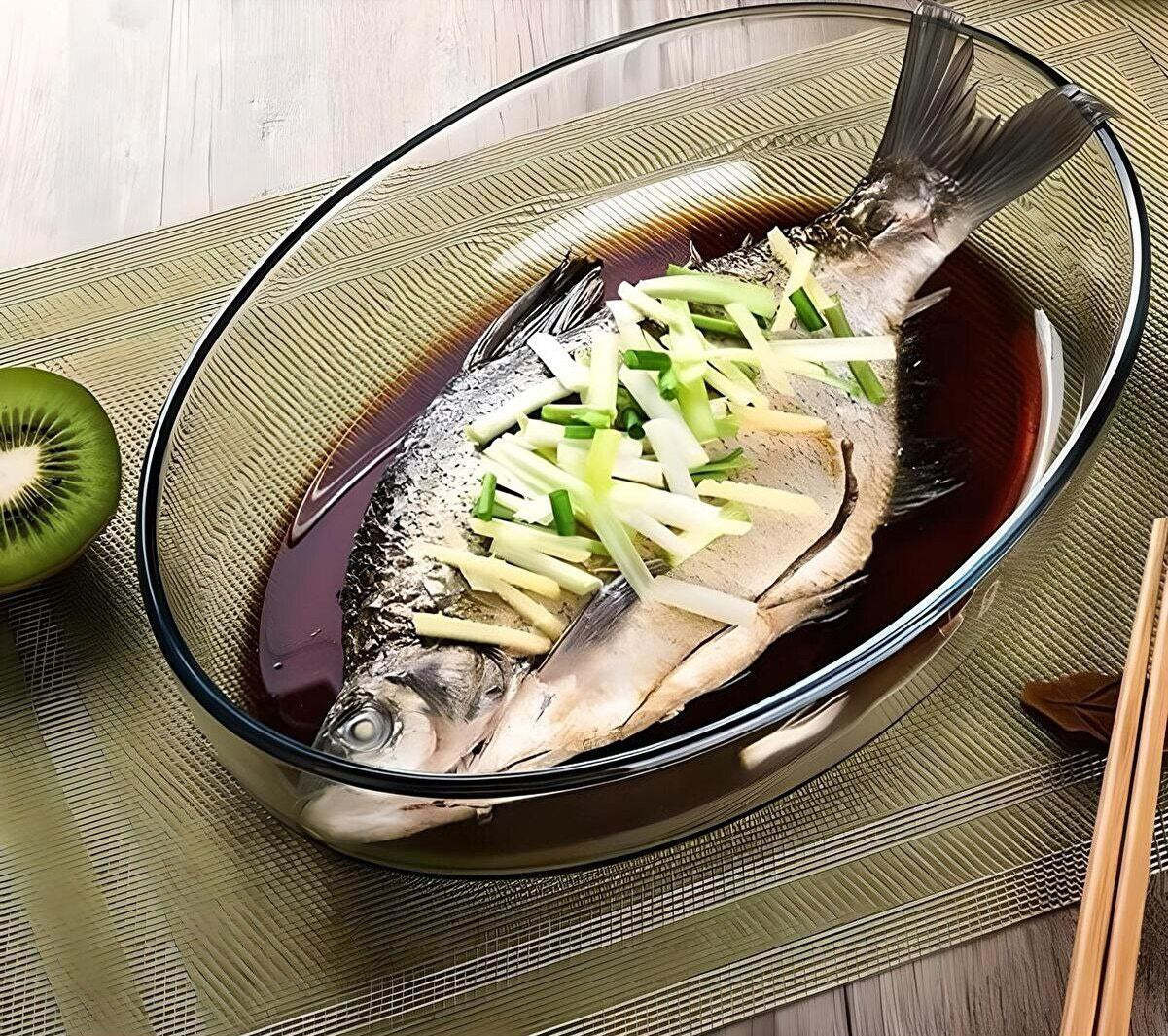 Oval Oven Casserole Set – 3 Pieces in Borosilicate Glass