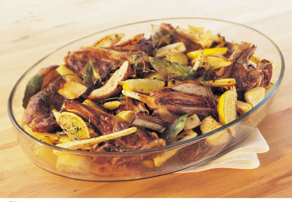 Oval Oven Casserole Set – 3 Pieces in Borosilicate Glass