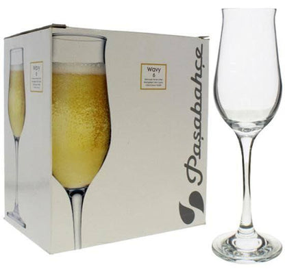 Wavy Frosted Glassware Set – 6 Pieces