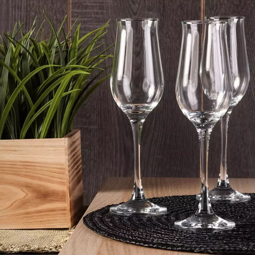 Wavy Frosted Glassware Set – 6 Pieces