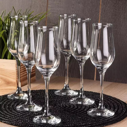 Wavy Frosted Glassware Set – 6 Pieces