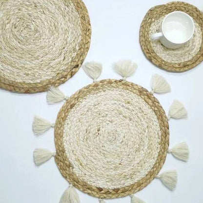 Boho Woven Decorative Placemat / Tray – 38 cm