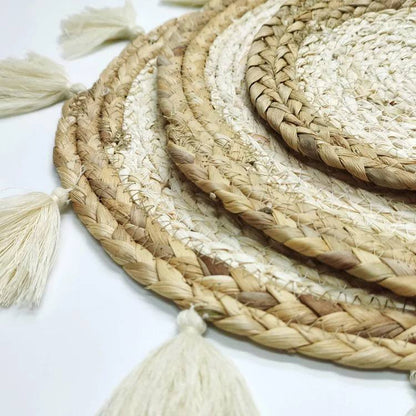 Boho Woven Decorative Placemat / Tray – 38 cm