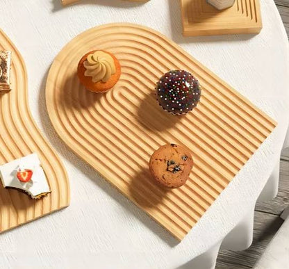 Modern Bamboo Oval Tray / Placemat – 32×16 cm