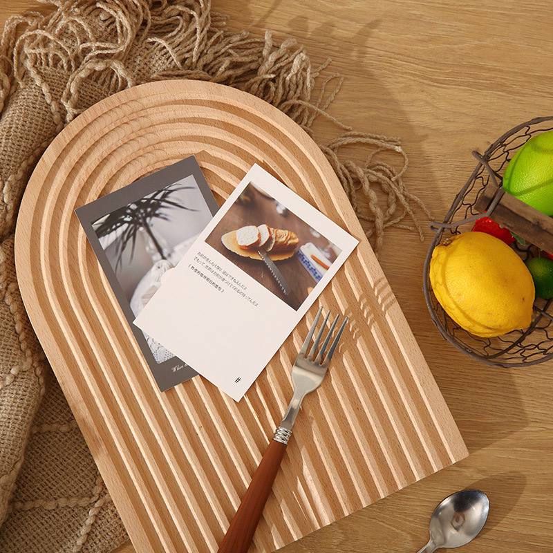 Modern Bamboo Oval Tray / Placemat – 32×16 cm