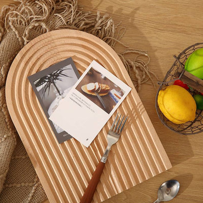 Modern Bamboo Oval Tray / Placemat – 32×16 cm