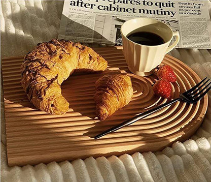 Modern Bamboo Oval Tray / Placemat – 32×16 cm