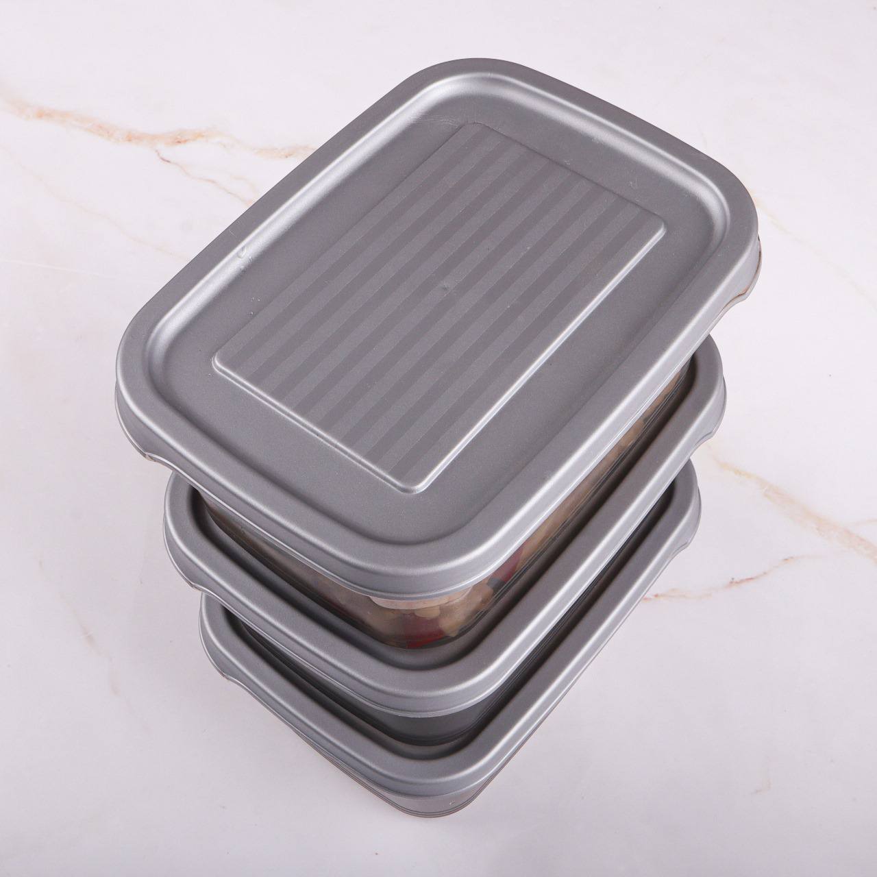 Elegant 3-Piece 1-Litre Refrigerator Storage Set – Simple Life