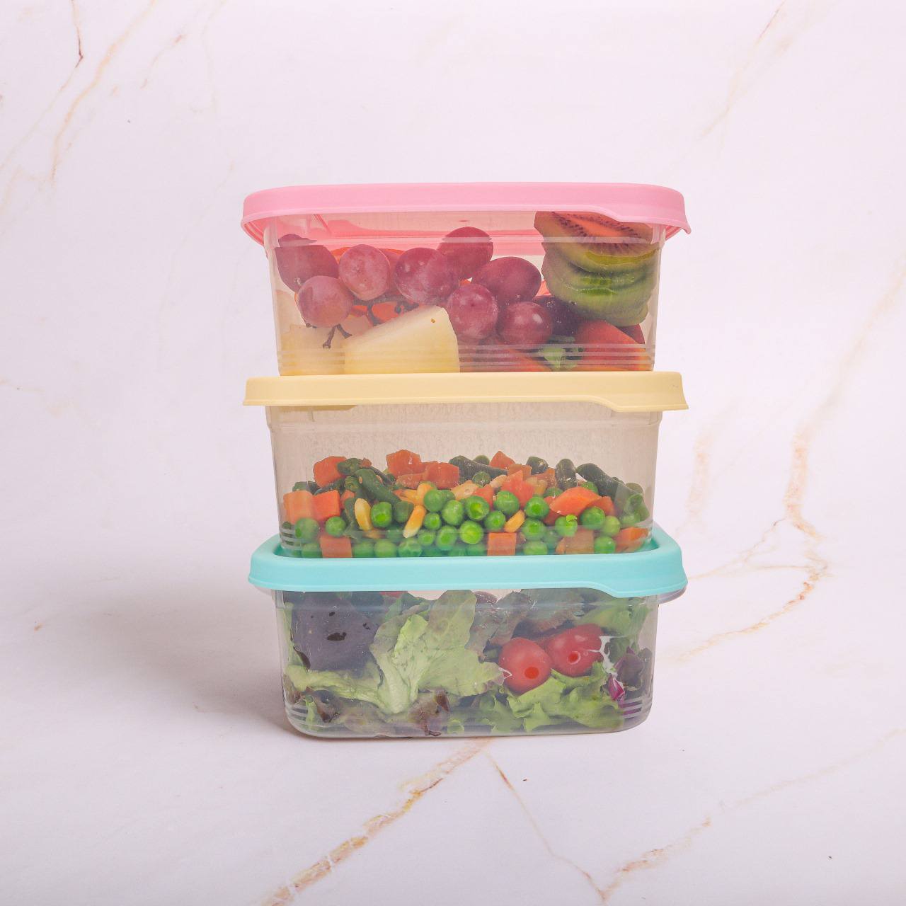 Elegant 3-Piece 1-Litre Refrigerator Storage Set – Simple Life