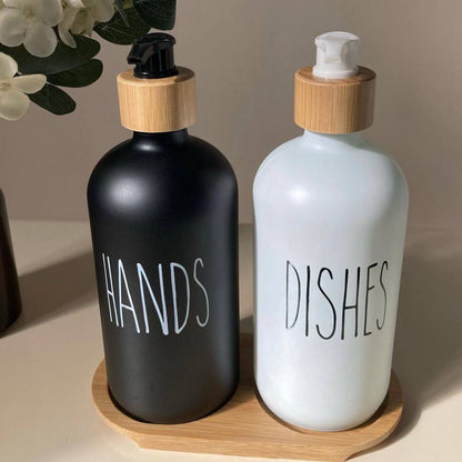 Glass Dispenser & Shower Set – 3 Pieces