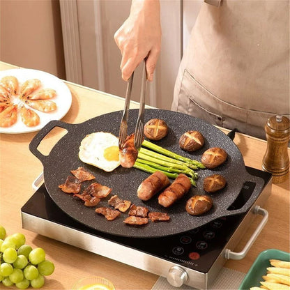 Flat Granite Grill Pan – 33 cm