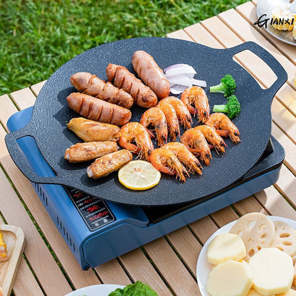 Flat Granite Grill Pan – 33 cm