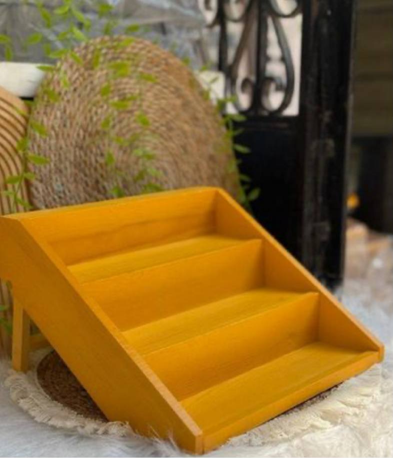 Bamboo Spice Jar Organizer Rack