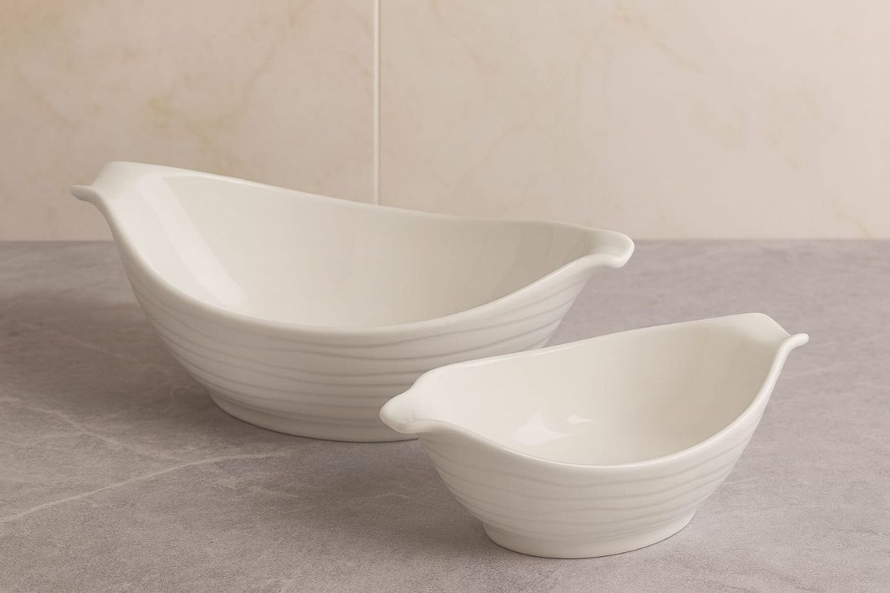 Oval Casserole Set – 2 Pieces