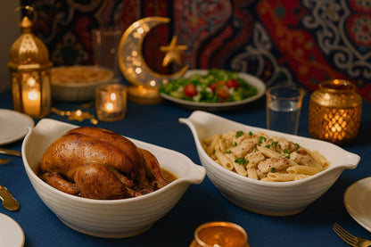 Oval Casserole Set – 2 Pieces