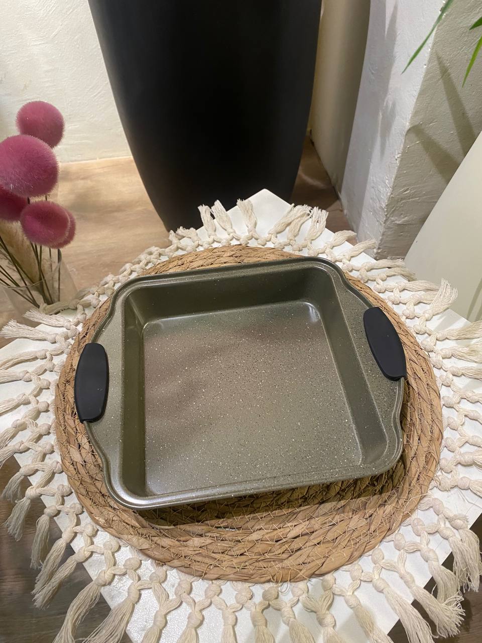 Luxury Granite Cookware Set with Heat-Resistant Silicone Handles – 10 Pieces