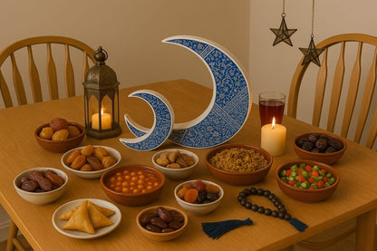 Ramadan Porcelain Crescent Décor – Available in 2 Sizes
