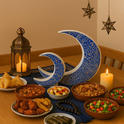 Ramadan Porcelain Crescent Décor – Available in 2 Sizes