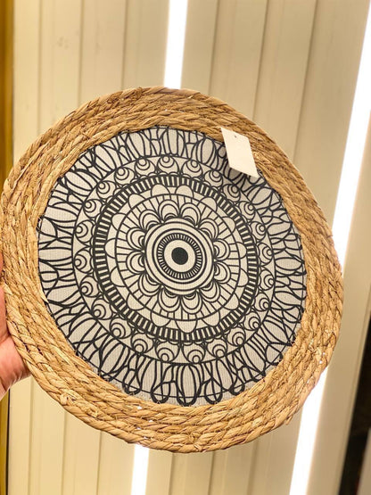 Premium Woven Rattan Coaster – 38 cm