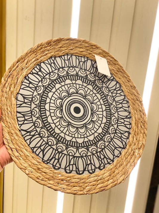 Premium Woven Rattan Coaster – 38 cm