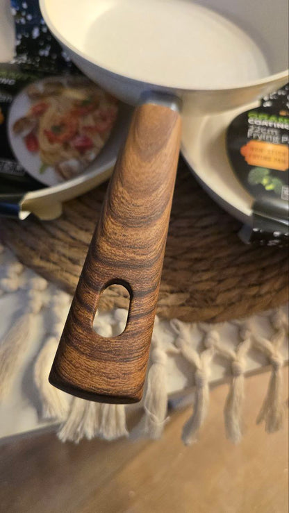 Premium Non-Stick Granite Frying Pan with Wooden Handle