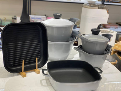 New Saflon Premium Granite Cookware Set – 10 Pieces