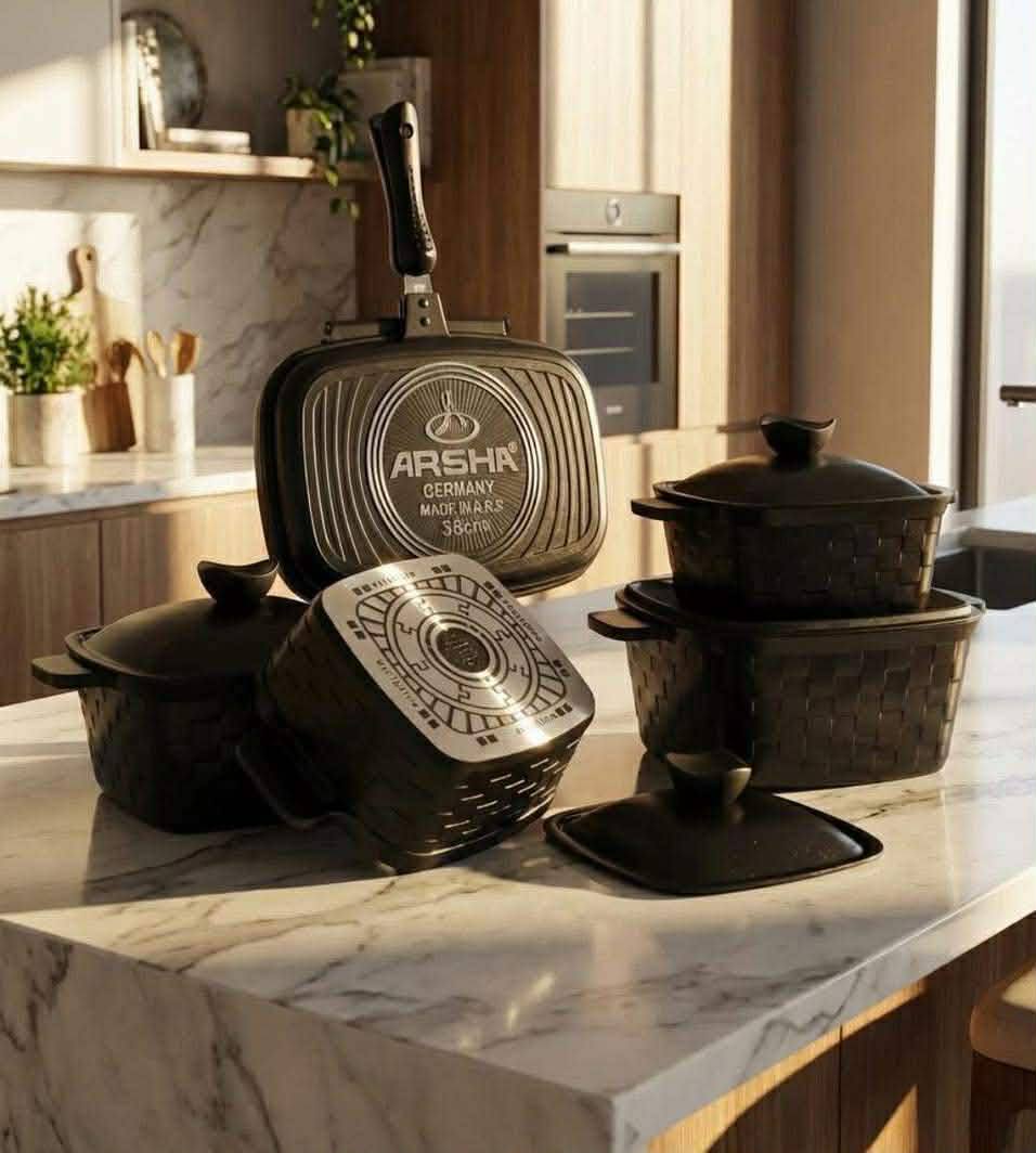 Arshia Premium Granite Cookware Set – 16 Pieces