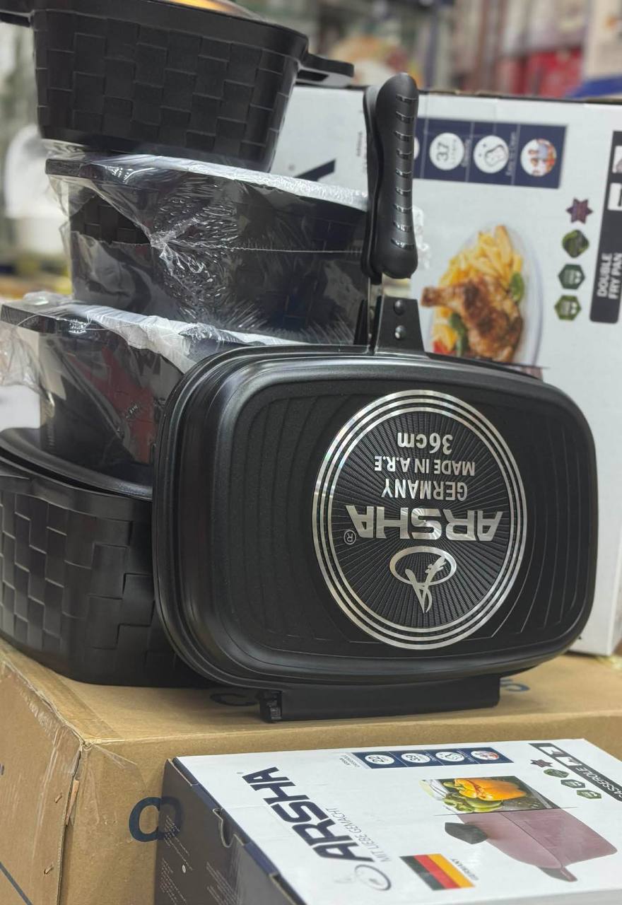 Arshia Premium Granite Cookware Set – 16 Pieces