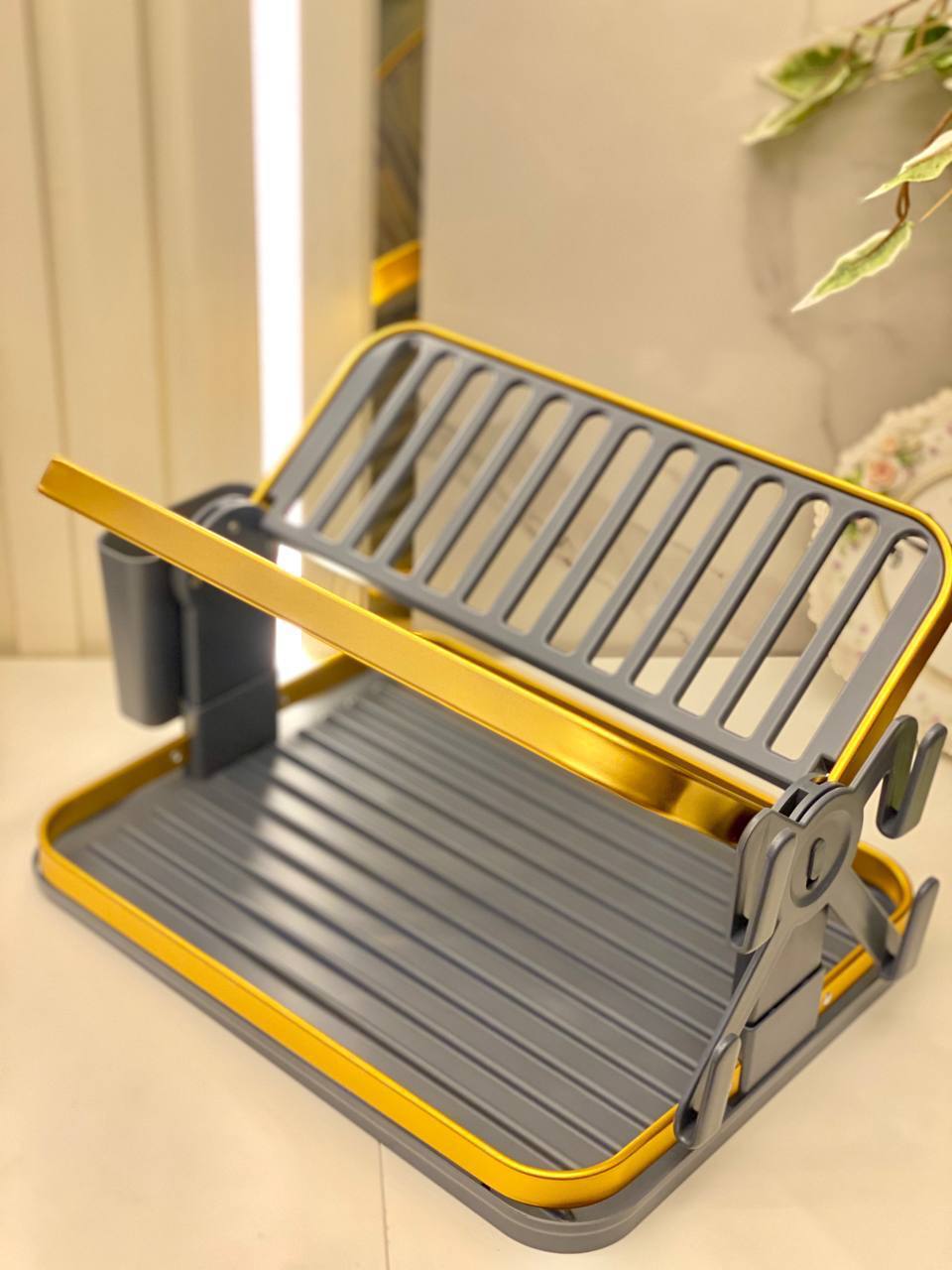 Premium Aluminum Dish Drying Rack – Large Size