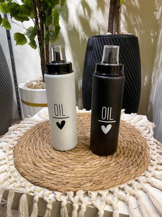 Heart-Shaped Glass Oil Dispenser – 550 ml