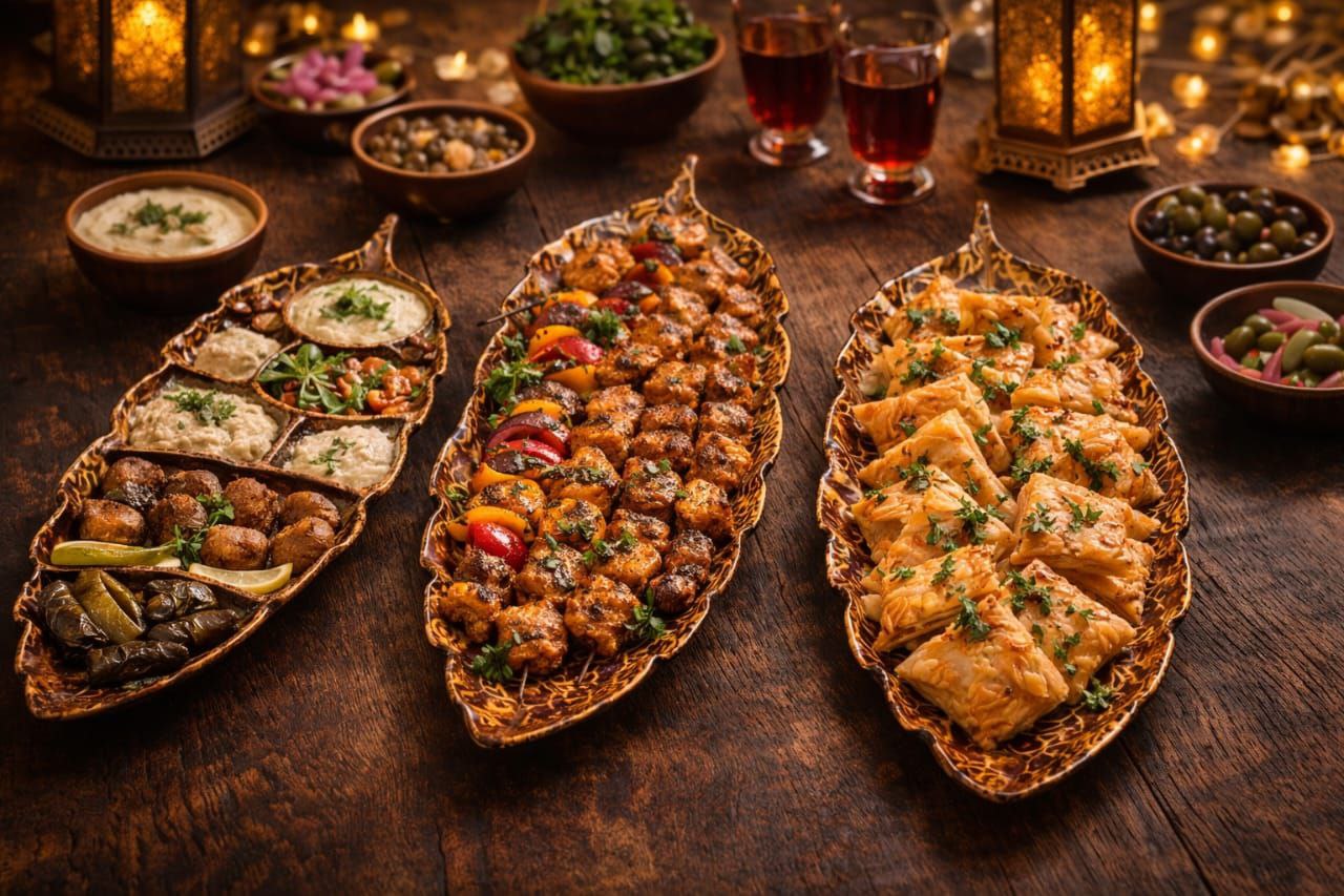 Leaf Design Porcelain Serving Plate