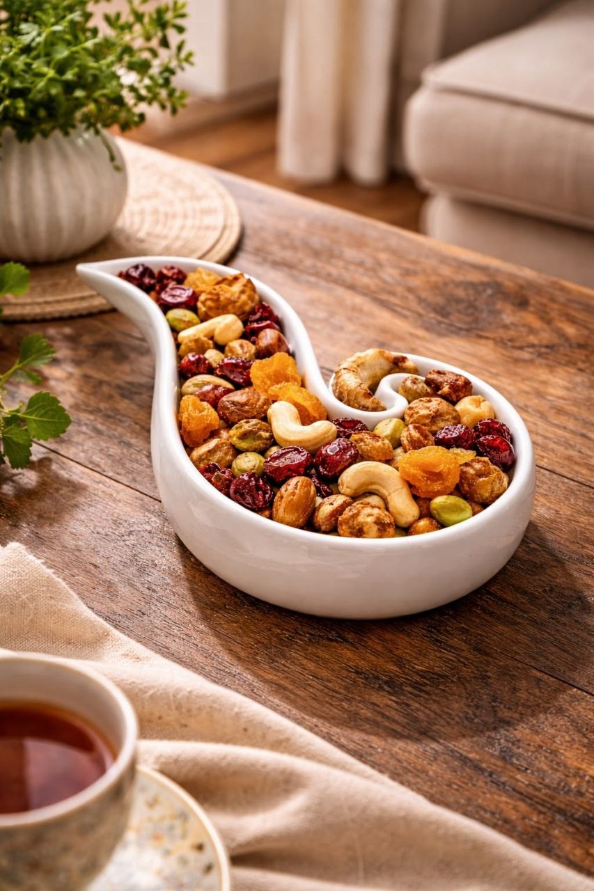 Spiral Porcelain Serving Plate – 20 cm. One of a kind design