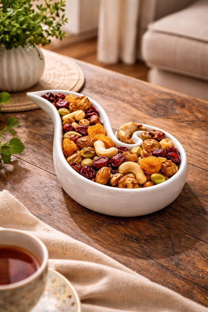 Spiral Porcelain Serving Plate – 20 cm. One of a kind design