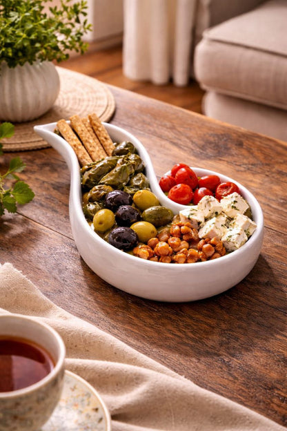 Spiral Porcelain Serving Plate – 20 cm. One of a kind design